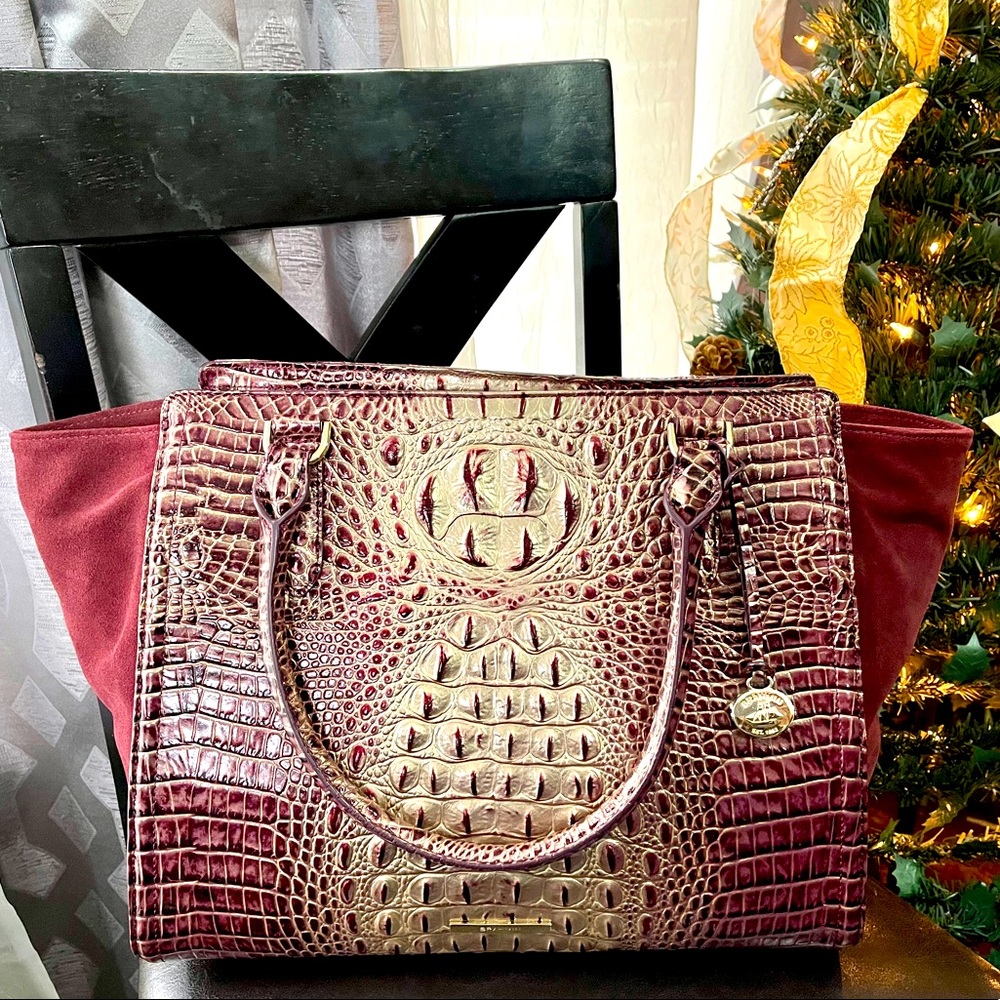NWT BRAHMIN PETRA II Port Ombre Harmonia Tote